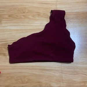 One shoulder swim suit top